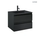 Oltens Vernal umywalka z szafką 60 cm czarny mat 68036300
