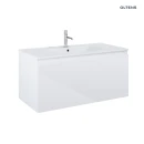 Oltens Vernal umywalka z szafką 100 cm biały połysk 68016000