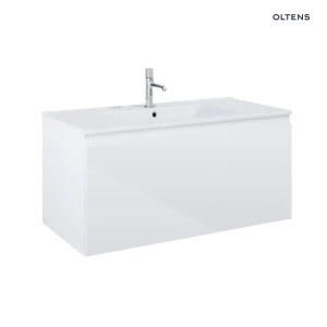 Oltens Vernal umywalka z szafką 100 cm biały połysk 68016000