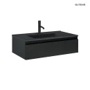 Oltens Vernal umywalka z szafką 80 cm czarny mat 68007300