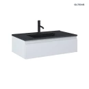 Oltens Vernal umywalka z szafką 80 cm czarny mat/szary mat 68007700