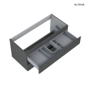 Oltens Vernal umywalka z szafką 100 cm grafit mat 68002400 - szafka