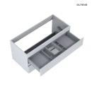 Oltens Vernal umywalka z szafką 100 cm szary mat 68002700 - szafka