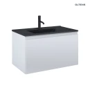 Oltens Vernal umywalka z szafką 80 cm czarny mat/szary mat 68015700