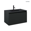 Oltens Vernal umywalka z szafką 80 cm czarny mat 68015300