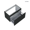 Oltens Vernal umywalka z szafką 80 cm czarny mat 68015300 - szafka