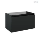 Oltens Vernal umywalka z szafką 80 cm czarny mat 68015300 - szafka