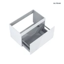 Oltens Vernal umywalka z szafką 80 cm czarny mat/biały połysk 68015000 - szafka
