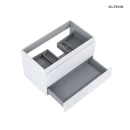 Oltens Vernal umywalka z szafką 80 cm czarny mat/biały połysk 68037000 - szafka