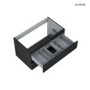 Oltens Vernal umywalka z szafką 80 cm czarny mat 68037300 - szafka