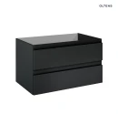 Oltens Vernal umywalka z szafką 80 cm czarny mat 68037300 - szafka