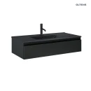 Oltens Vernal umywalka z szafką 100 cm czarny mat 68009300
