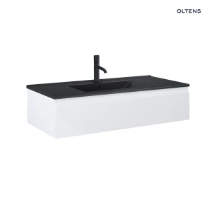 Oltens Vernal umywalka z szafką 100 cm czarny mat/biały połysk 68009000