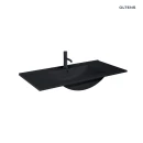 Oltens Vernal umywalka z szafką 100 cm czarny mat/grafit mat 68017400 - umywalka