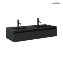 Oltens Vernal umywalka z szafką 120 cm czarny mat 68011300