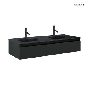 Oltens Vernal umywalka z szafką 120 cm czarny mat 68011300