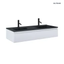 Oltens Vernal umywalka z szafką 120 cm czarny mat/szary mat 68011700