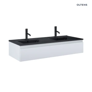 Oltens Vernal umywalka z szafką 120 cm czarny mat/szary mat 68011700