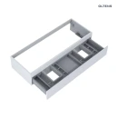Oltens Vernal umywalka z szafką 120 cm czarny mat/szary mat 68011700 - szafka