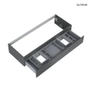 Oltens Vernal umywalka z szafką 120 cm czarny mat/grafit mat 68011400 - szafka