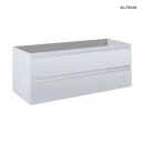 Oltens Vernal szafka 120 cm podumywalkowa wisząca z umywalką szary mat/czarny mat 68465700 - szafka
