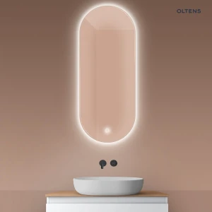 Oltens Nordlis lustro 50x120 cm owalne z oświetleniem od tyłu z matą grzewczą 64114000