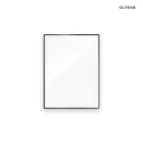 Oltens Nordlis lustro 60x80 cm prostokątne z oświetleniem z przodu z matą grzewczą czarny 64105300