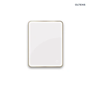 Oltens Nordlis lustro 60x80 cm prostokątne z oświetleniem od tyłu z matą grzewczą mosiądz szczotkowany 64119510