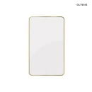 Oltens Nordlis lustro 60x100 cm prostokątne z oświetleniem z przodu z matą grzewczą mosiądz szczotkowany 64117510