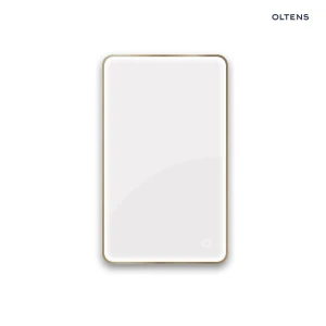 Oltens Nordlis lustro 60x100 cm prostokątne z oświetleniem od tyłu z matą grzewczą mosiądz szczotkowany 64120510