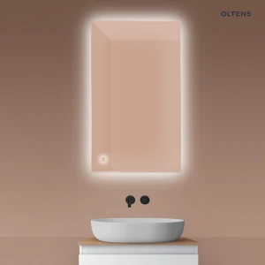 Oltens Nordlis lustro 60x100 cm prostokątne z oświetleniem od tyłu z matą grzewczą 64111000