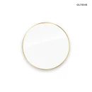 Oltens Nordlis lustro 80x80 cm okrągłe z oświetleniem od tyłu z matą grzewczą złoty 64109800