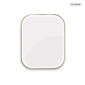 Oltens Nordlis lustro 80x100 cm prostokątne z oświetleniem od tyłu z matą grzewczą mosiądz szczotkowany 64127510