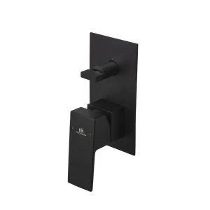 Noken Square czarna podtynkowa dwudrożna bateria prysznicowa 100266788