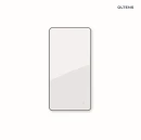 Oltens Nordlis lustro 60x120 cm prostokątne z oświetleniem z przodu z matą grzewczą czarny 64118300