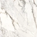 Gresowa płytka imitująca biały marmur z szarymi i beżowymi żyłami Sichenia Prestige Arabesque Satin 3D 60x60