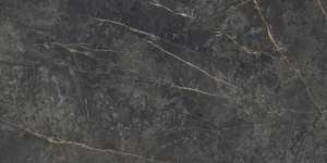 Sichenia Prestige Laurent Satin 3D 60x120 czarny marmur ze złotą żyłą