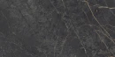 Płytka gresowa imitująca czarny strukturalny marmur ze złotą żyłą Sichenia Prestige Laurent Satin 3D 60x120