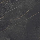 Płytka gresowa imitująca czarny strukturalny marmur ze złotą żyłą Sichenia Prestige Laurent Satin 3D 60x60