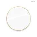 Oltens Nordlis lustro 100x100 cm okrągłe z oświetleniem od tyłu z matą grzewczą złoty 64110800
