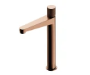 Bateria umywalkowa wysoka Omnires CONTOUR stojąca miedź szczotkowana CT8012CPB