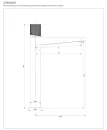 Bateria umywalkowa Omnires CONTOUR wysoka stojąca chrom połysk CT8012CR - rysunek techniczny