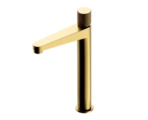 Omnires CONTOUR bateria umywalkowa wysoka stojąca złoty szczotkowany CT8012GLB