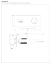 Bateria umywalkowa podtynkowa Omnires CONTOUR miedź szczotkowana CT8015CPB - rysunek techniczny