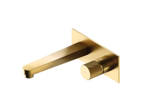 Omnires CONTOUR bateria umywalkowa podtynkowa złoty szczotkowany CT8015GLB
