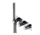 Bateria prysznicowo-wannowa podtynkowa Omnires CONTOUR z rączką prysznicową chrom połysk CT8035-1CR