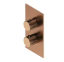 Termostatyczna bateria prysznicowo-wannowa Omnires CONTOUR podtynkowa miedź szczotkowana CT8036CPB