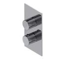 Termostatyczna bateria prysznicowo-wannowa Omnires CONTOUR podtynkowa chrom połysk CT8036CR