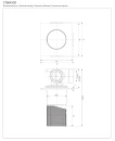 Bateria prysznicowa podtynkowa Omnires CONTOUR chrom połysk CT8045CR - rysunek techniczny