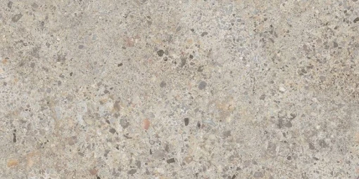 Fap Ceramiche Materia Eclecttica Bianco Matt R10 60x120- Szara płytka gresowa imitująca lastryko z wielokolorowym oczkiem